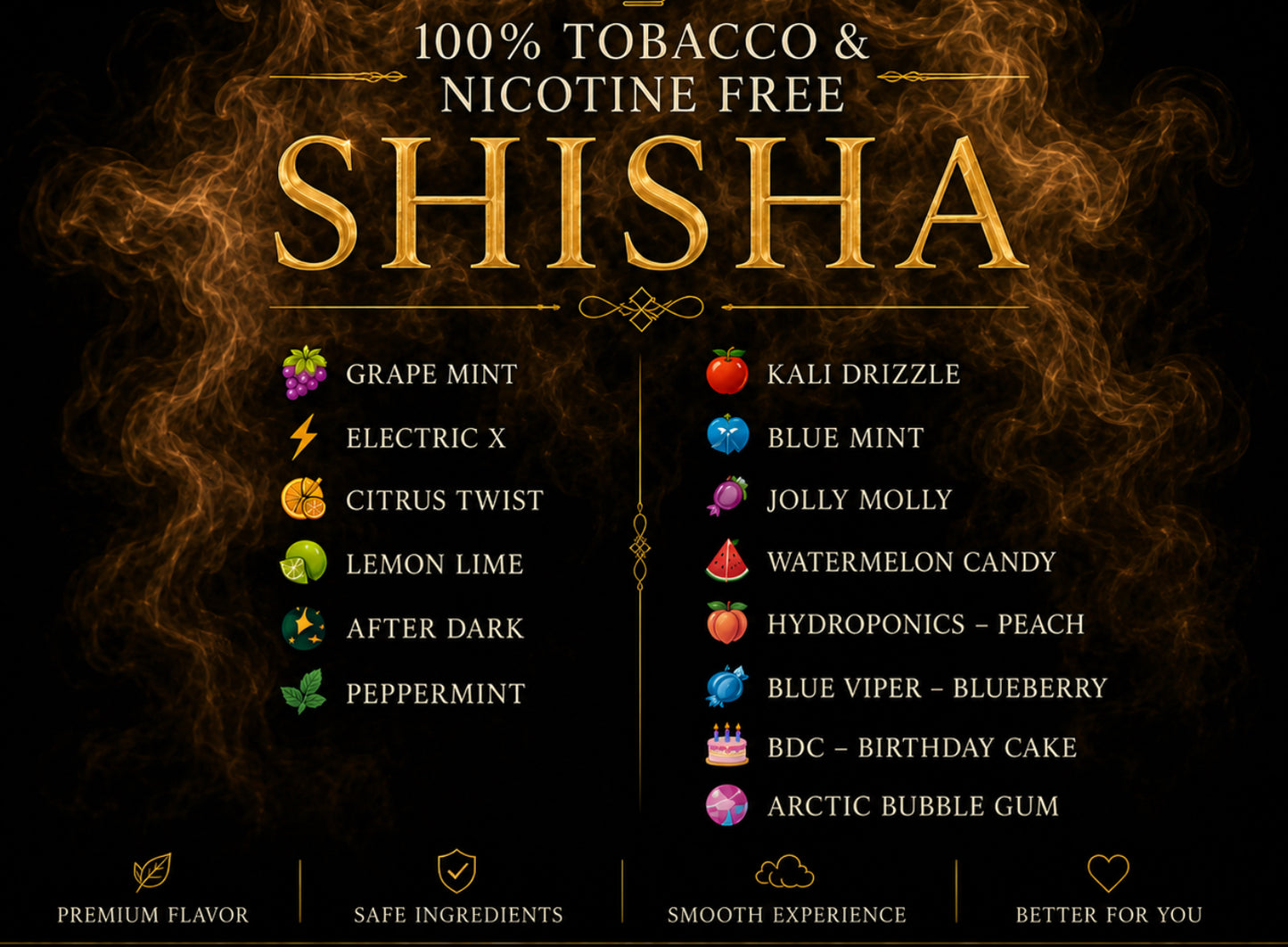 Premium Shisha Flavors